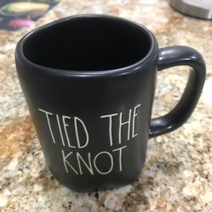 Rae Dunn new black cup says tied the knot